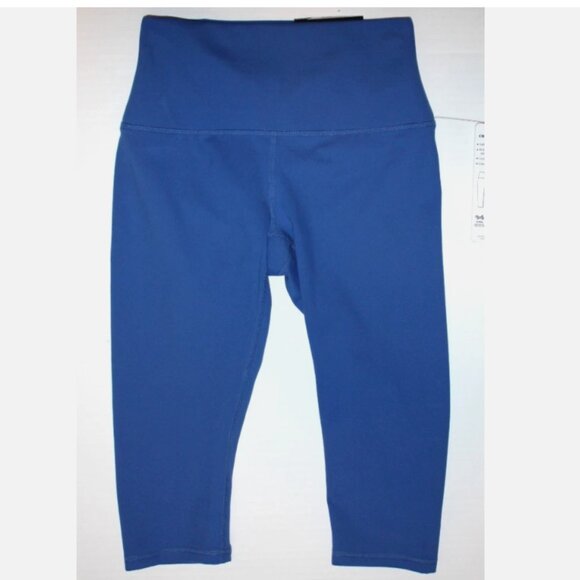 RBX Active Blue Cropped Trainer Leggings Stretch Fabric XS Workout Fitness Capri - Picture 1 of 5